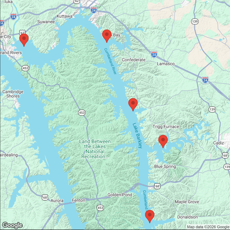 Lake Barkley location map